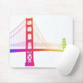Die Regenbogen-Art Golden gate bridges | Mousepad (Mit Mouse)