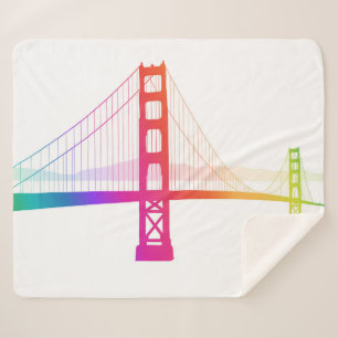 Die Regenbogen-Art Golden gate bridges Sherpadecke