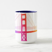 Die Regenbogen-Art Golden gate bridges | Tasse (Zentrum)