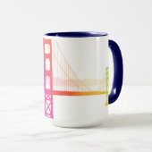 Die Regenbogen-Art Golden gate bridges | Tasse (VorderseiteRechts)