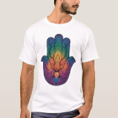 die Regenbogen-Hamsa-Hand T-Shirt (Vorderseite)