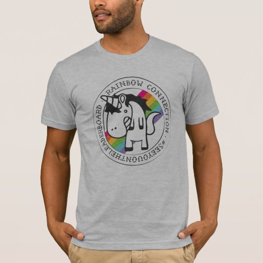 Die Regenbogen-Sammlung grundlegende T T-Shirt (Vorderseite)