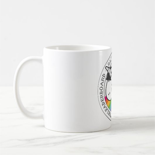 Die Regenbogen-Verbindungs-Tasse Kaffeetasse (Links)