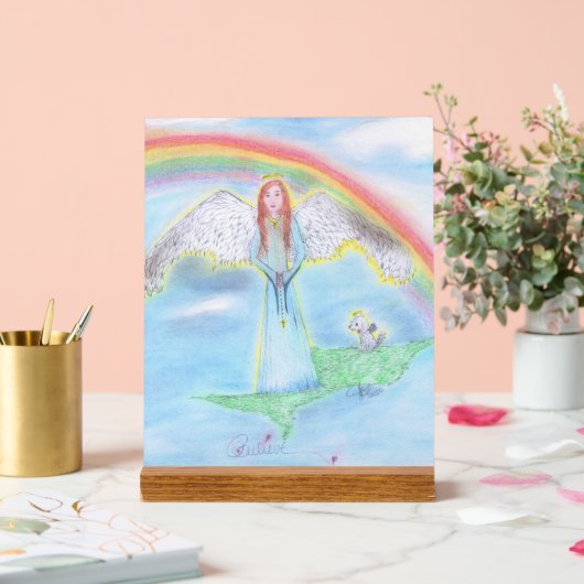 Die Regenbogenbrücke Acrylschild (Hochzeit)