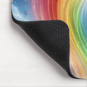 Die Regenbogenfarben der Liebe auf einem dicken Co Mousepad (Ecke)