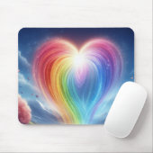 Die Regenbogenfarben der Liebe auf einem dicken Co Mousepad (Mit Mouse)