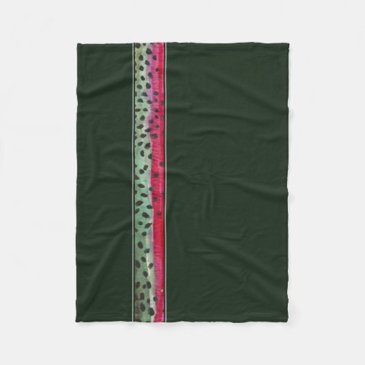 Die Regenbogenforelle der Haut Fleecedecke (Vorderseite)