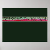 Die Regenbogenforelle der Haut Poster (Vorne)