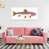 Die Regenbogenforelle Leinwanddruck (Insitu (Wohnzimmer))