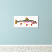 Die Regenbogenforelle Leinwanddruck (Insitu (Holzboden))