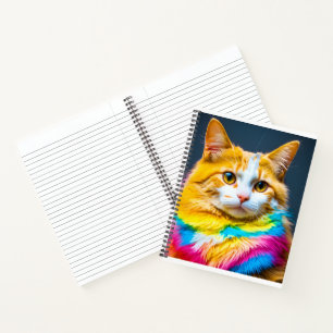 die Regenbogenkatze Notizblock
