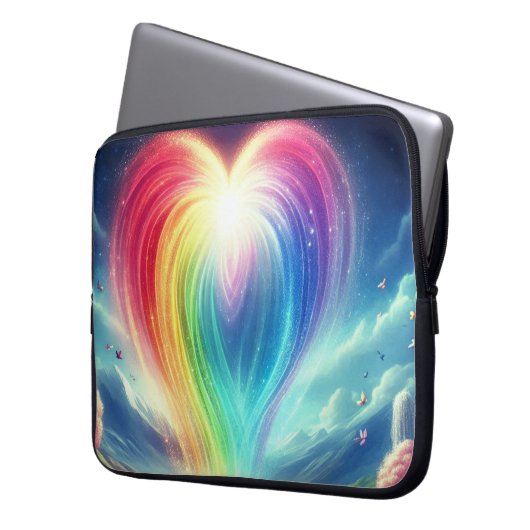 Die Regenbogenliebe Überall Electronics-Tasche Laptopschutzhülle (Vorderseite Links)
