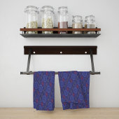 Die Regenfäden der Berry-Blütenstreuen strukturier Geschirrtuch