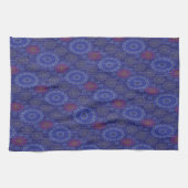 Die Regenfäden der Berry-Blütenstreuen strukturier Geschirrtuch (Horizontal)