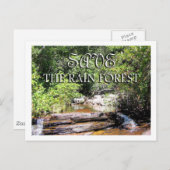 Die Regenwaldlandschaft retten Postkarte (Vorne/Hinten)