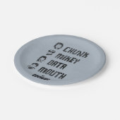 Die Regierungen | Chunk, Mikey, Data, Mund Pappteller (Schrägansicht)