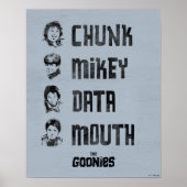 Die Regierungen | Chunk, Mikey, Data, Mund Poster (Vorne)