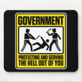 Die Regierungs-warnende Mausunterlage Mousepad (Vorne)
