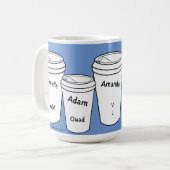 Die Regulars der Amanda Lexie Coffee Cups Tasse (Vorderseite Links)