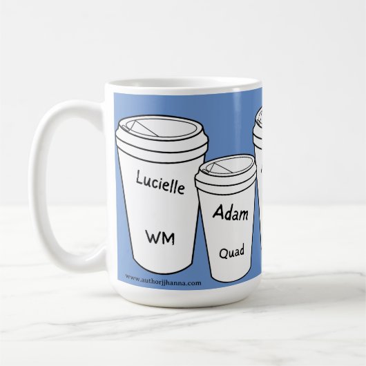 Die Regulars der Amanda Lexie Coffee Cups Tasse (Links)