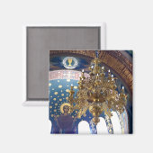Die reiche Dekoration der orthodoxen Kathedrale Magnet (Vorderseite/Rückseite)
