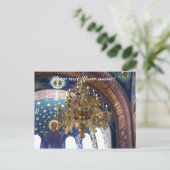 Die reiche Dekoration der orthodoxen Kathedrale Postkarte (Stehend Vorderseite)
