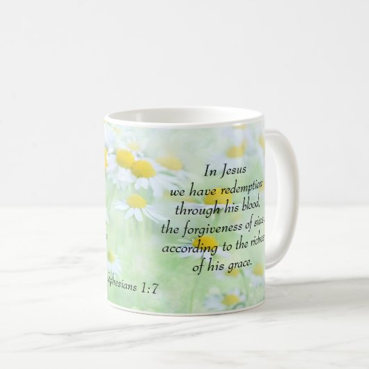 Die Reichen Seiner Gnade - Ephesianer 1:7 Kaffeetasse (VorderseiteRechts)
