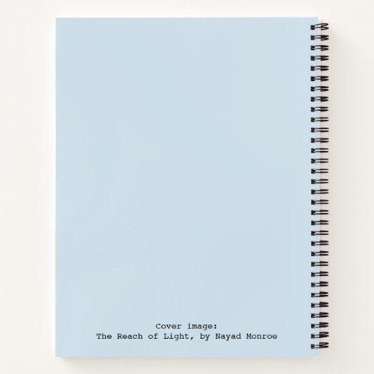 Die Reichweite des Lichts von Nayad Monroe Notizblock (Rückseite)