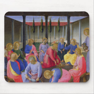 Die Reinigung der Füße, Detail von Platte drei O Mousepad