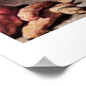 Die Reinigung von Turnip durch Jean-Baptiste Chard Poster (Ecke)