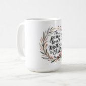 Die reinste Bindung ist zwischen Mutter und Kind Kaffeetasse (Vorderseite Links)