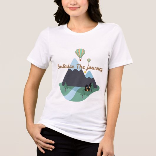 Die Reise annehmen Tri-Blend Shirt (Vorderseite)