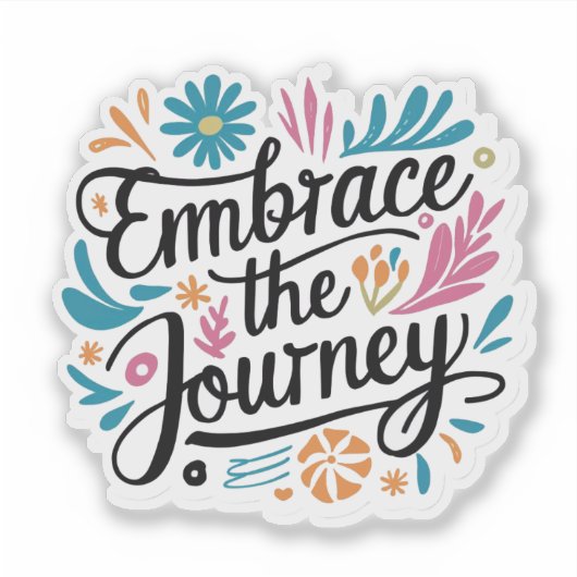 Die Reise Aufkleber (Vorderseite)