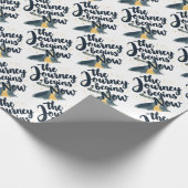 Die Reise beginnt jetzt Geschenkpapier (Ecke)