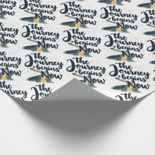 Die Reise beginnt jetzt Geschenkpapier