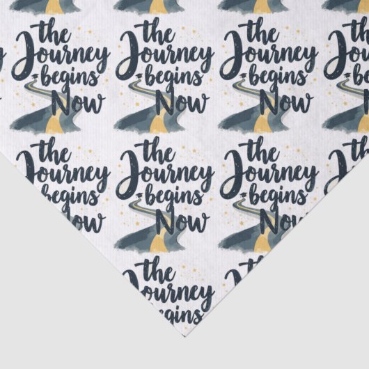 Die Reise beginnt jetzt Seidenpapier (Detail)