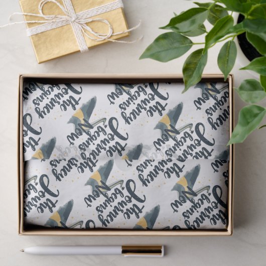 Die Reise beginnt jetzt Seidenpapier (Geschenk)