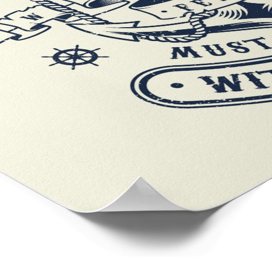 Die Reise beginnt mit einem Schritt Poster (Ecke)