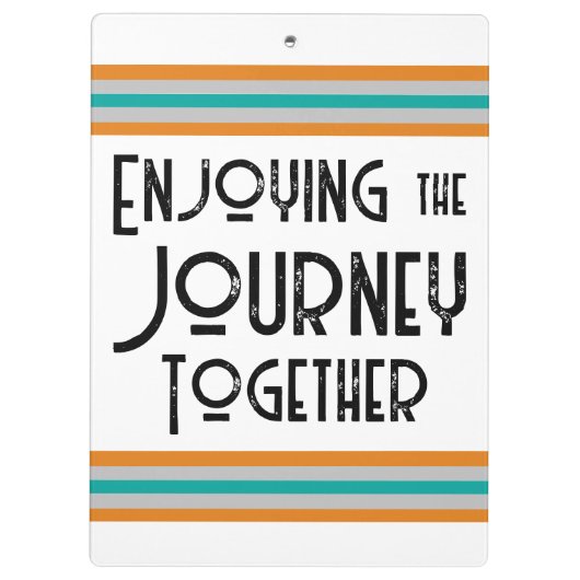 Die Reise-Cousin Camp Retro Camper Klemmbrett (Rückseite)