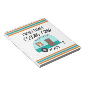 Die Reise-Cousin Camp Retro Camper Notizblock (angewinkelt)