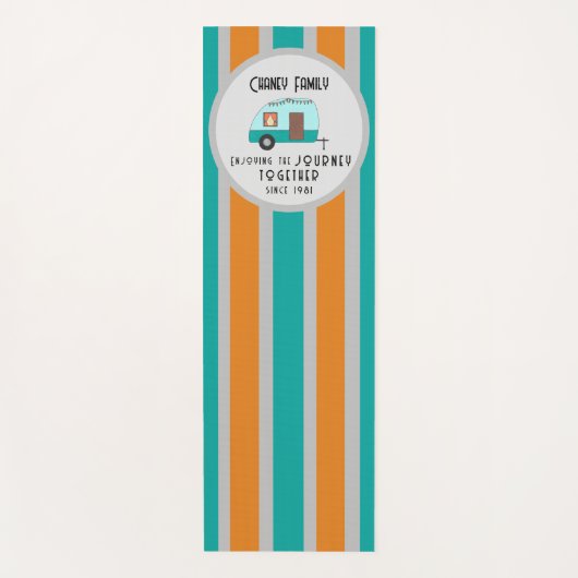 Die Reise-Cousin Camp Retro Camper Yogamatte (Vorderseite)