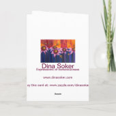 Die Reise dechiffrieren - Grußkarte Karte (Rückseite)