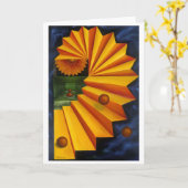 Die Reise dechiffrieren - Grußkarte Karte (Gelbe Blume)