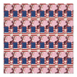 Die Reise der amerikanischen Flagge: Eine Visuelle Fotodruck