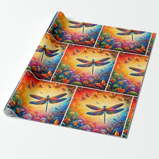 Die Reise der Libellen Geschenkpapier (Ungerollt)