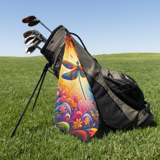 Die Reise der Libellen Golfhandtuch (Gras)