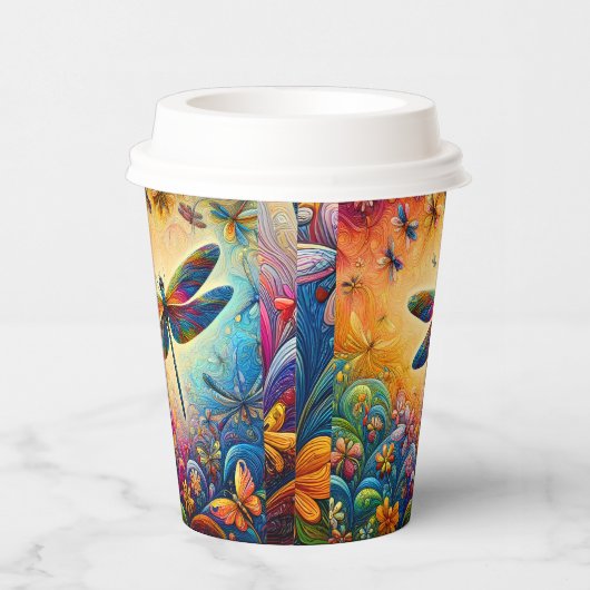 Die Reise der Libellen Pappbecher (Rechts)