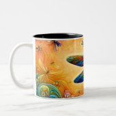 Die Reise der Libellen Zweifarbige Tasse (Links)