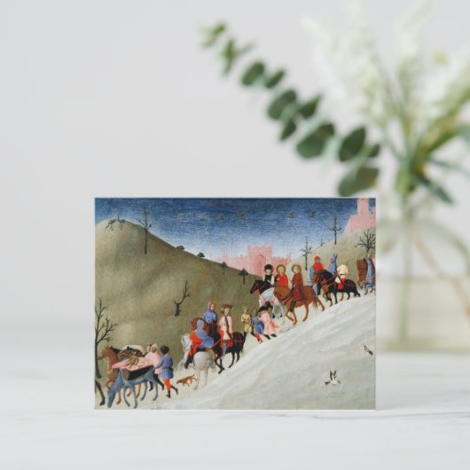 Die Reise der Magi Feiertagspostkarte (Stehend Vorderseite)