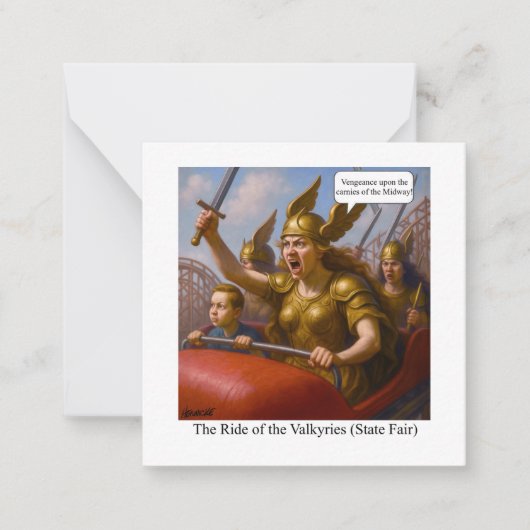 Die Reise der Valkyries (Staat Messe) Mitteilungskarte (Vorderseite)